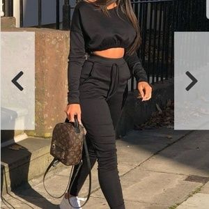 Black jogger Loungewear set s/m